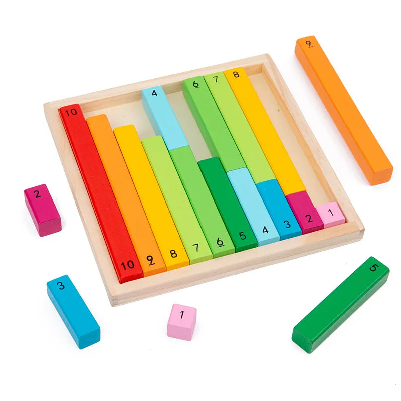 Montessori Fraction Learning Sticks