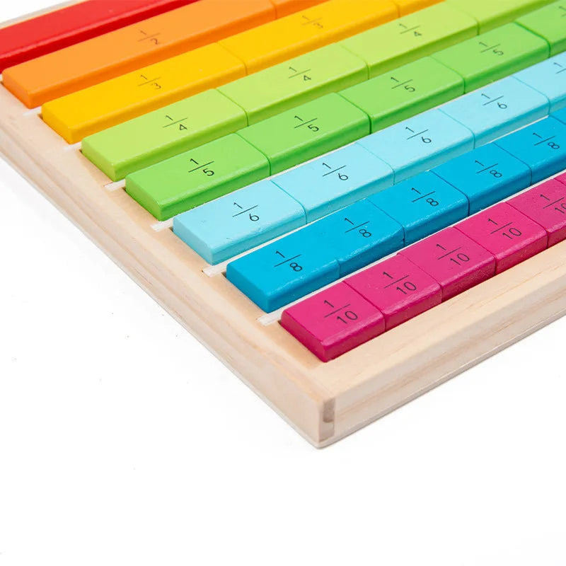 Montessori Fraction Learning Sticks