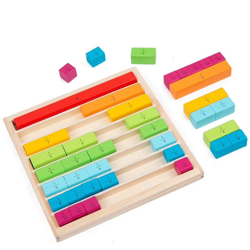 Montessori Fraction Learning Sticks